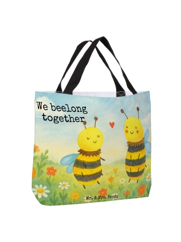 Mr. & Mrs. Panda Tasche Biene Verliebt Design mit Spruch in Weiß