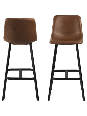 ebuy24 Barhocker Oregon Braun 2er Set