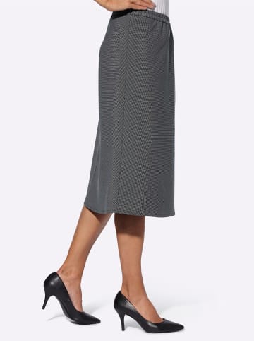 WITT WEIDEN Rock in schwarz-hellgrau-gemustert