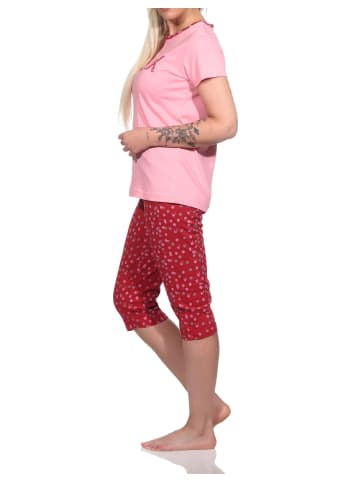 NORMANN Capri Pyjama Schlafanzug "RELAX" - 74832 in rosa