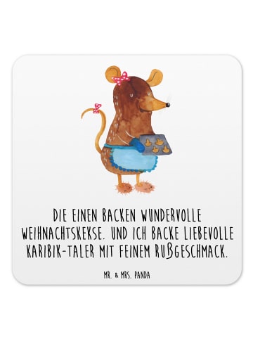 Mr. & Mrs. Panda Untersetzer Set Maus Kekse mit Spruch in Weiß