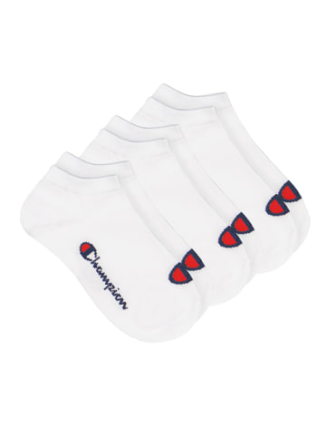 Champion Socken Sneaker Socks 3pk in 300 - white