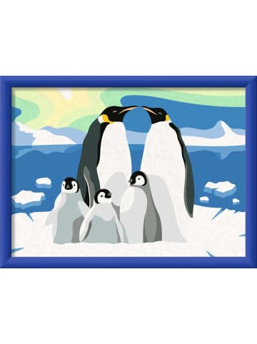 Ravensburger Kreativität CreArt, Malen nach Zahlen Kinder - Pinguin-Familie Ab 9 Jahre in bunt