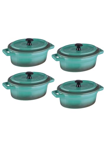 Butlers Mini-Auflaufform C'EST SI BON 4er-Set in Petrol