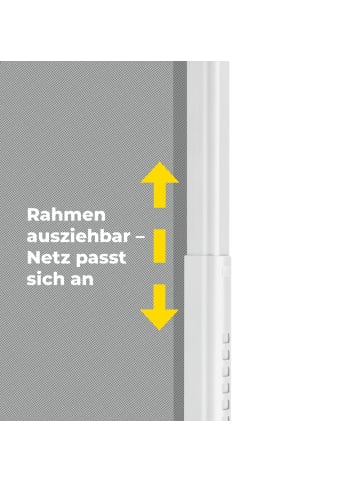 EASYmaxx Moskitonetz Magic Fit weiß montagefrei/Größe anpassbar Weiß