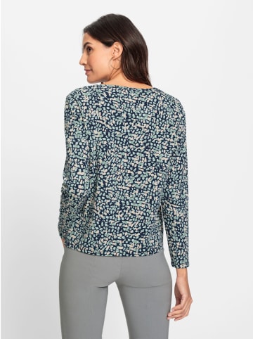 WITT WEIDEN Shirt in marine-jade-bedruckt