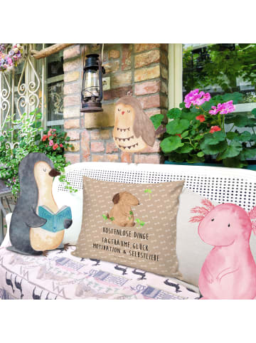 Mr. & Mrs. Panda Kissen Hund Kleeblatt mit Spruch in Hundeglück