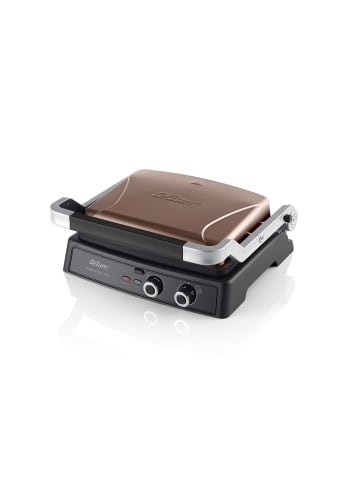 Arzum Arzum Tostçu Delux 2000W, Kontaktgrill Sandwichmaker Sandwich-Toaster in Braun