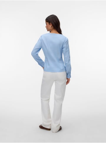Vero Moda Popelin Hemd in Cashmere Blue