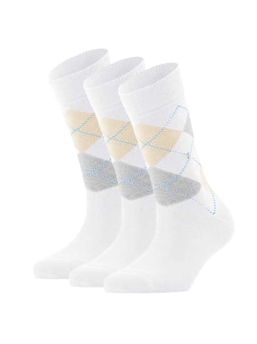 Burlington Socken 3er Pack in Weiß/Grau/Beige