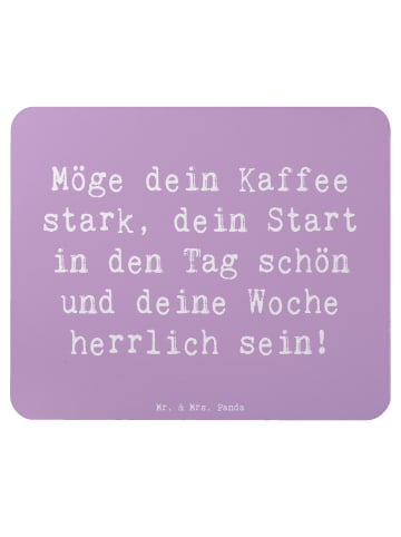 Mr. & Mrs. Panda Mousepad Spruch Selbstzweifel Überwinden mit Sp... in Lavendeltraum