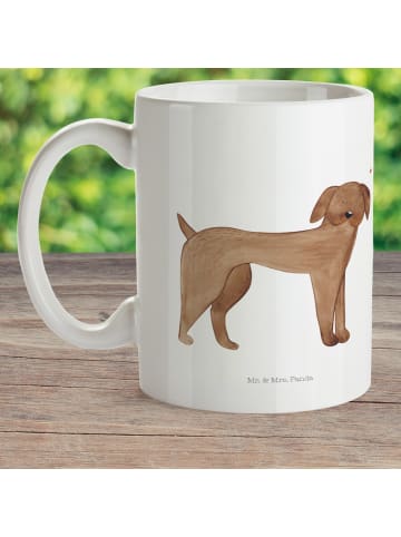 Mr. & Mrs. Panda Pott Hund Dogge ohne Spruch in Weiß