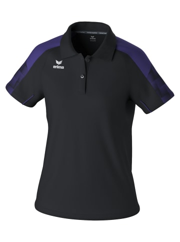 erima Poloshirt in schwarz/ultra violet