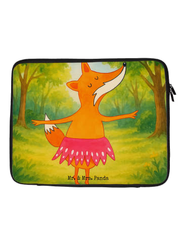 Mr. & Mrs. Panda Laptop Tasche Fuchs Ballerina Design ohne Spruch in Weiß