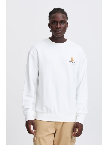 BLEND Rundhalspullover BHBRODY Sweatshirt crew print in Braun