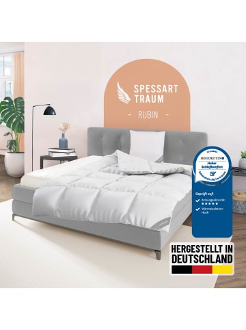 Spessarttraum Ganzjahres-Daunendecke "Rubin" in weiß