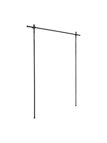 relaxdays Paraventgestell in Schwarz - (B)70-177 x (H)122-305 cm