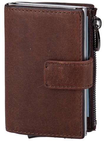 Strellson Geldbörse Camden C-Four E-Cage SV8 in Dark Brown