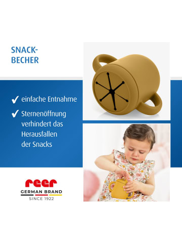 Reer 2in1 Trink- und Snackbecher gelb in Gelb ab 12 Monate