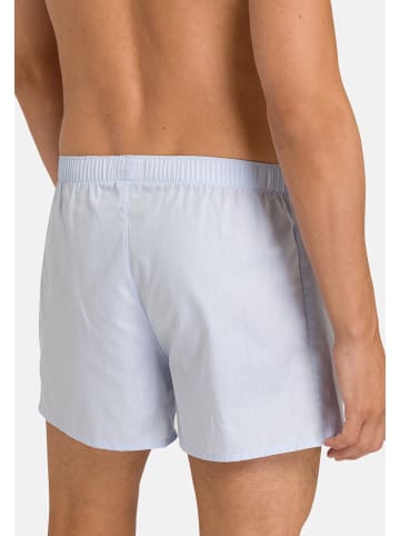 Hanro Boxershorts Fancy Woven in Light Blue
