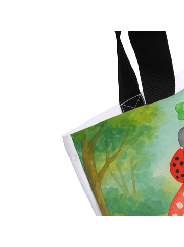 Mr. & Mrs. Panda Schultertasche Marienkäfer Fliegenpilz Design o... in Weiß