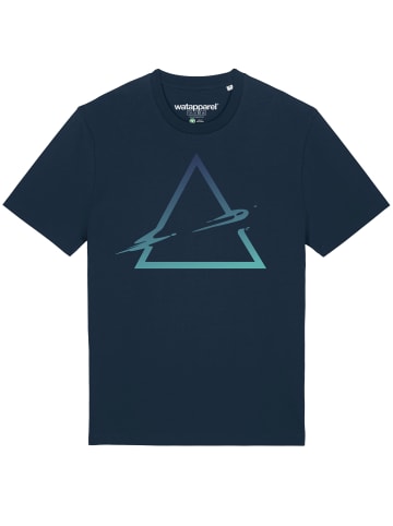 wat? Apparel T-Shirt Triangle in Dunkelblau