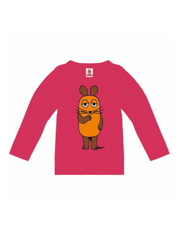 Logoshirt Langarmshirt Die Sendung mit der Maus - Die Maus in pink