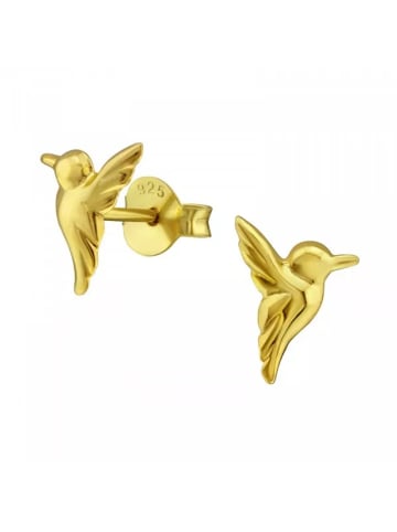 Alexander York Ohrstecker KOLIBRI in Gold aus 925 Sterling Silber, 2-tlg.