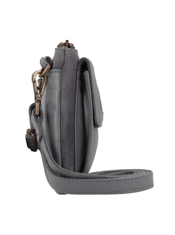 Cowboysbag Seventies Suede Umhängetasche Leder 21 cm in dusk blue