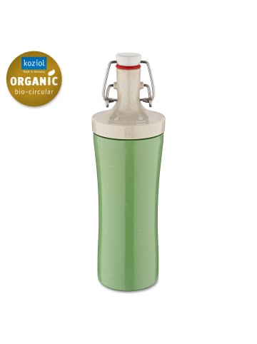 koziol PLOPP TO GO - Trinkflasche 425ml in nature leaf green