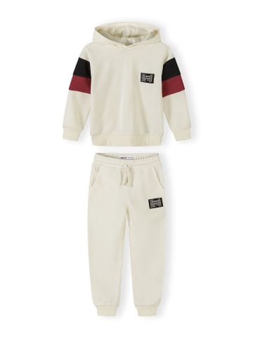 Minoti 2-tlg Jogginganzug 29FLEECE257 in weiß