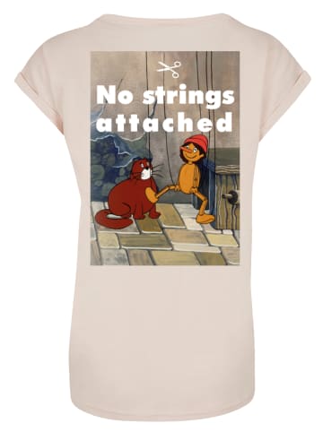F4NT4STIC T-Shirt Pinocchio No Strings Attached in Whitesand