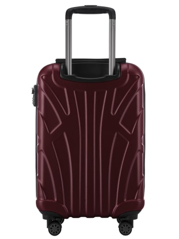 suitline Handgepäckkoffer 55x35x20 cm Carry-On 55cm Hartschale 34 L in Burgund