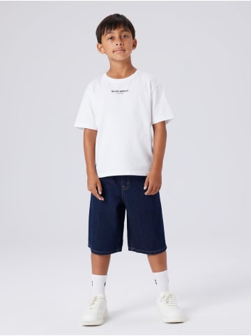 name it Bermuda Shorts Nkmben Skater Denim in dark blue denim