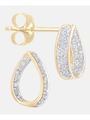 Diamant L'éternel Ohrstecker aus 375 Gelbgold mit Diamant