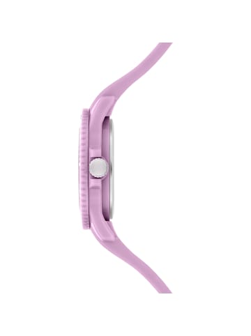 s.Oliver Armbanduhr mit süßem Leo Detail in lila