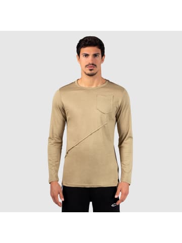 SMILODOX Longsleeve Evan in Dunkel Grün