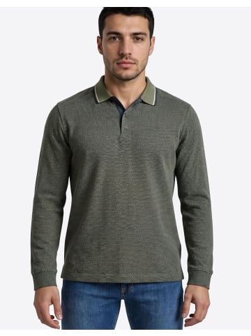 Pierre Cardin Langarmshirt in Dusty Olive