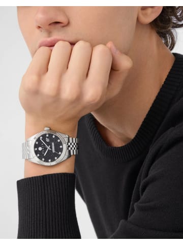 Philipp Plein Analoguhr für Herren in silber