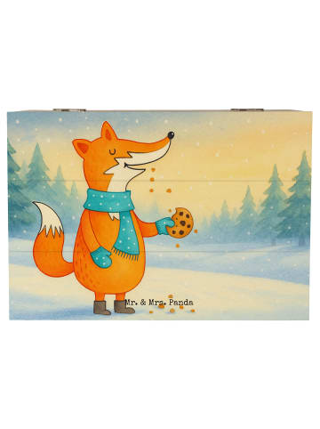 Mr. & Mrs. Panda Aufbewahrungsbox Fuchs Keks Design ohne Spruch in Weiß