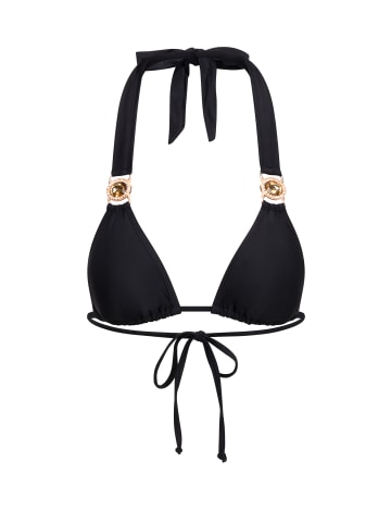 Moda Minx Bikini Top Amour Triangle in Schwarz