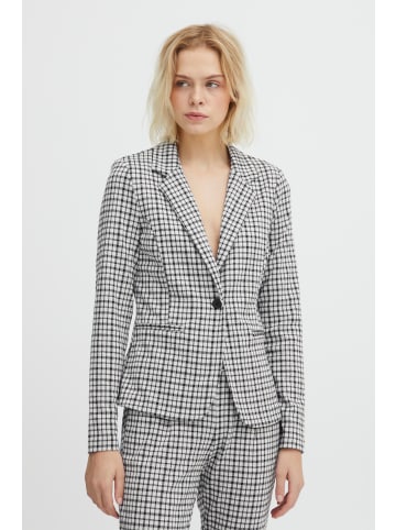 ICHI IHKATE SMALL CHECK BL Regular fit in Cloud Dancer