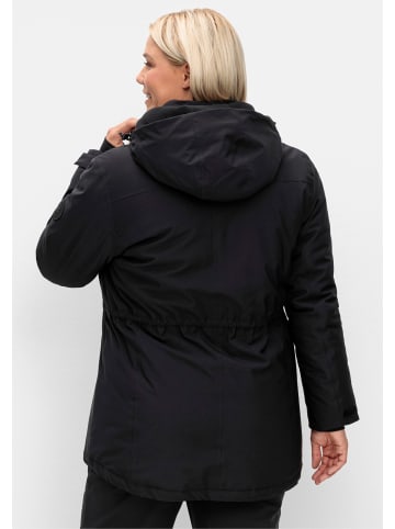 sheego Outdoorjacke in schwarz