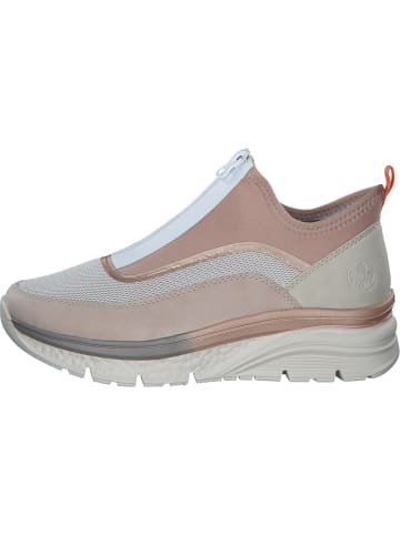 rieker Slip-On-Sneaker in rose/kreide/kupfer/crema/perlr