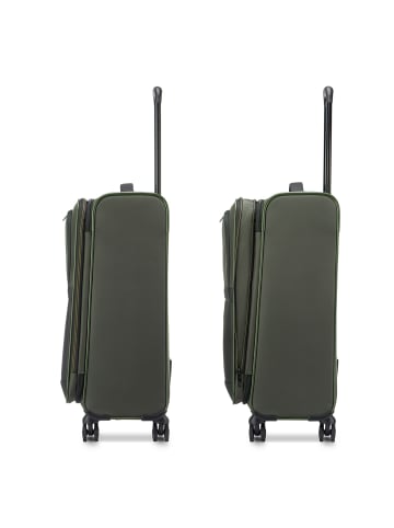 Roncato Metropolitan 4 Rollen Trolley 66 cm mit Dehnfalte green