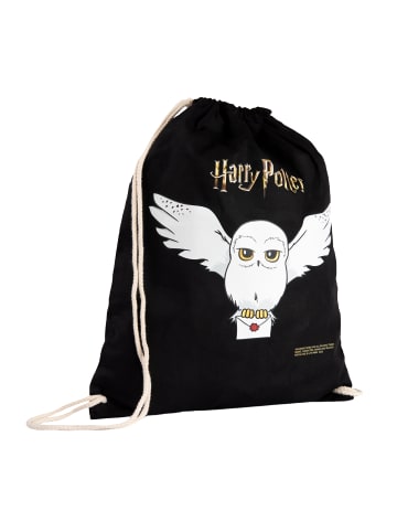 Harry Potter Harry Potter Turnbeutel mit Kordelzug - Hedwig in schwarz