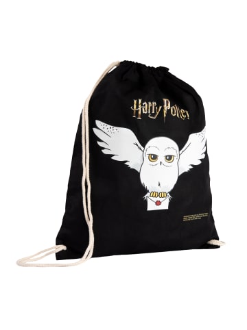 United Labels Harry Potter Turnbeutel mit Kordelzug - Hedwig in schwarz