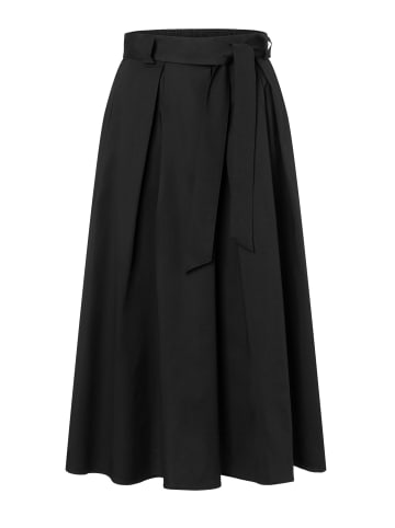 More & More weit ausgestellter Midirock in black