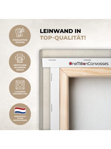 OnlyWow Leinwand Bilder Eukalyptusholzfarben