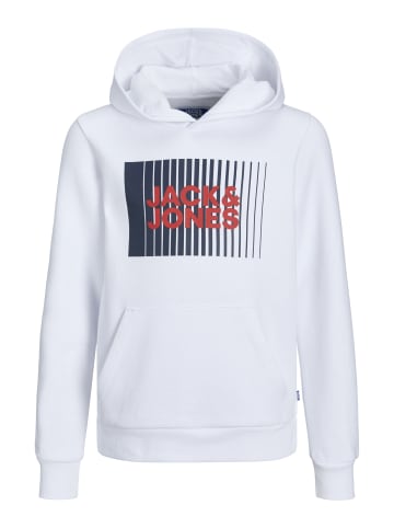 JACK & JONES Junior Kapuzensweatshirt in white